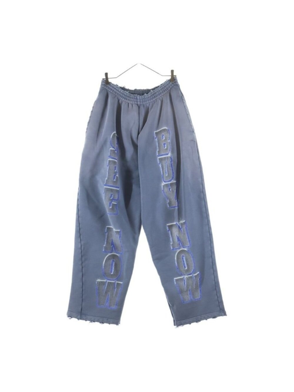 Balenciaga See Now Buy Baggy Sweatpants Logo Print Sweatshirt Pants Navy